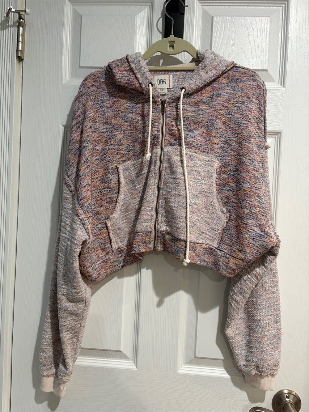 BDG Pastel Speckled Multicolor Zip Hoodie